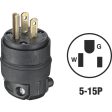 Leviton 15A 125V 3-Wire 2-Pole Rough Use Cord Plug Online