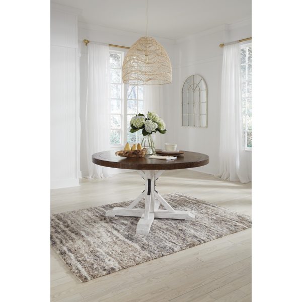 Signature Design by Ashley Round Valebeck Dining Table with Pedestal Base D546-50T D546-50B Supply