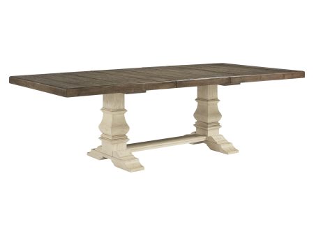 Signature Design by Ashley Bolanburg Dining Table with Trestle Base D647-55T D647-55B Hot on Sale