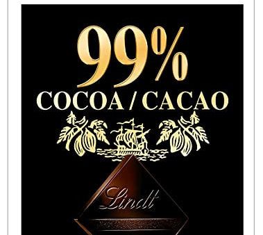 Lindt Excellence Tableta de Chocolate Negro 99% Cacao, 50g Embalaje Deteriorado Online now