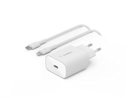 Belkin WCA004vf1MWH-B5 Blanco Interior Cargador de pared USB-C Caja Abierta Fashion